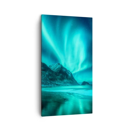 Cuadro sobre lienzo - Impresión de Imagen - Maravillas del norte - 45x80 cm