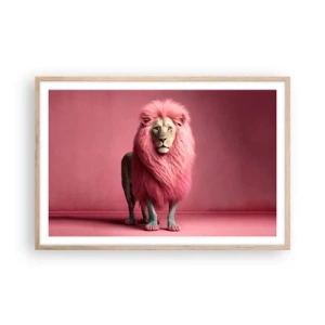 Póster en marco roble claro - Y ya no me tienes miedo - 91x61 cm