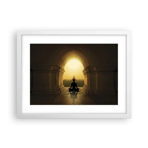 Póster en marco blanco - Armonía total - 40x30 cm