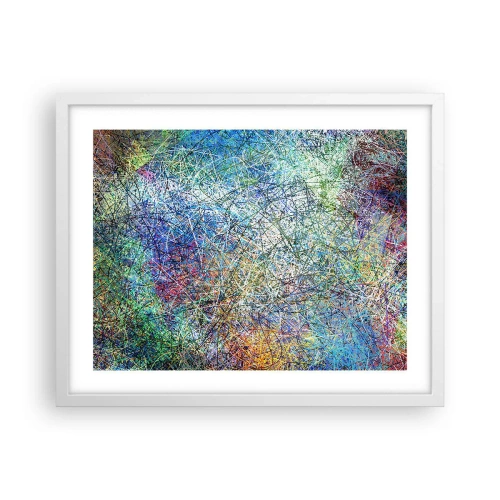 Póster en marco blanco - No es tan fácil - 50x40 cm