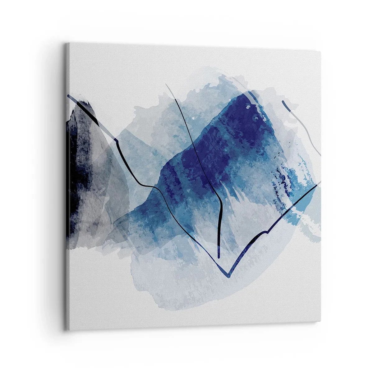 Cuadro sobre lienzo - Impresión de Imagen - Montaña helada - 50x50 cm