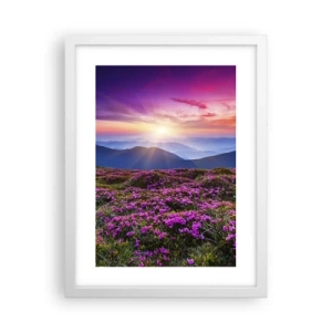 Póster en marco blanco - Dulce aroma a frescura - 30x40 cm