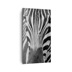 Cuadro sobre lienzo - Impresión de Imagen - El mundo es blanco y negro - 45x80 cm