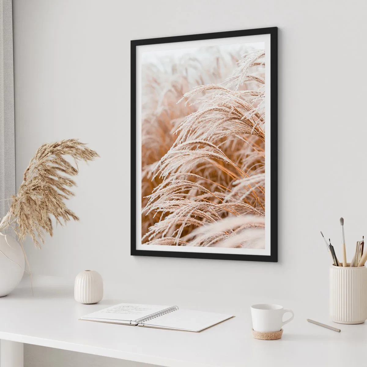 Póster en marco negro - El sol de otoño - 61x91 cm