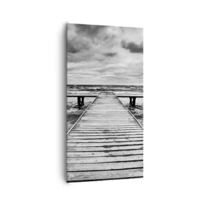 Cuadro sobre lienzo - Impresión de Imagen - Estoy esperando que sople el viento... - 65x120 cm