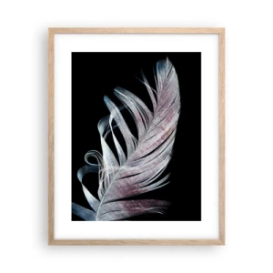 Póster en marco roble claro - Piensa en el tacto - 40x50 cm