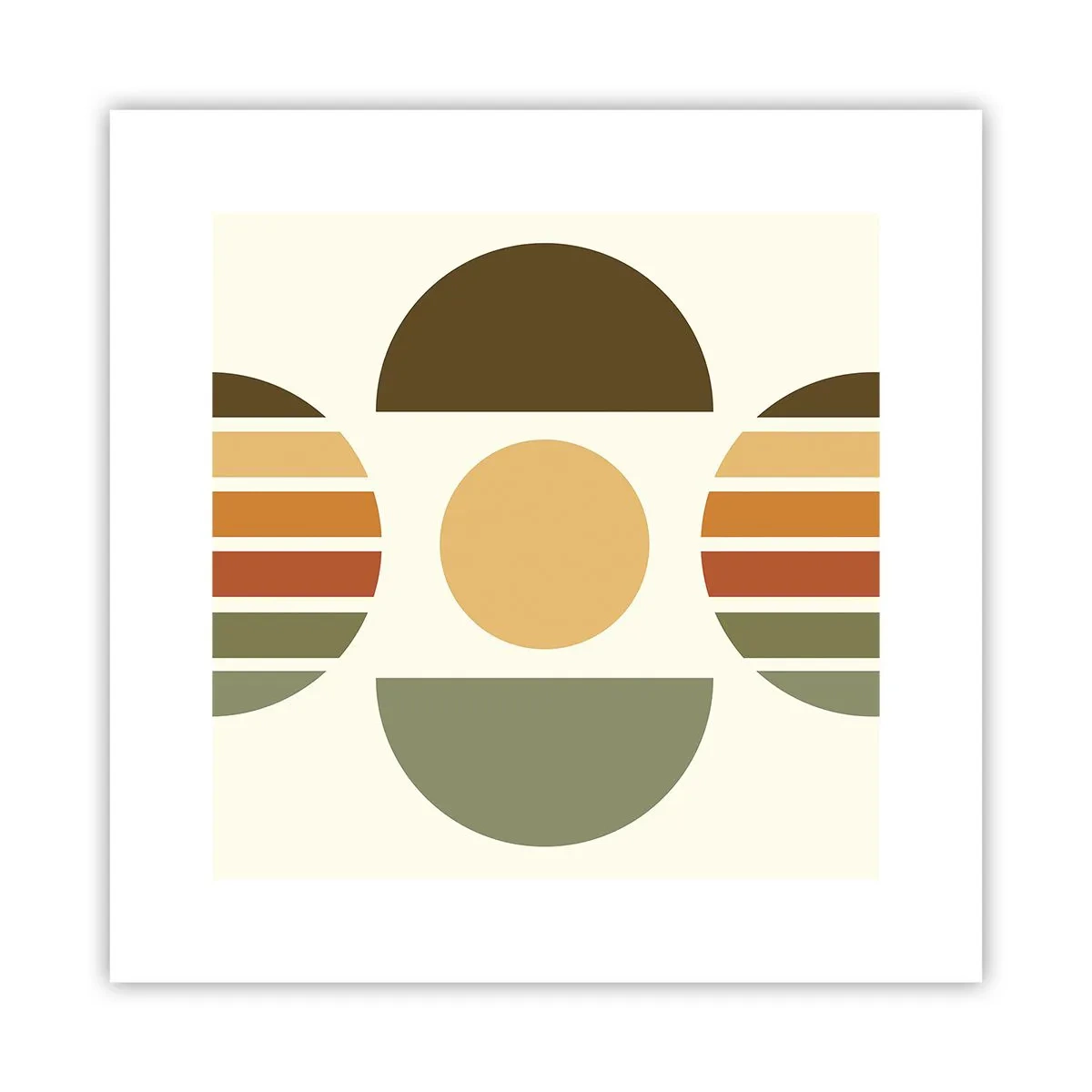 Póster - Los tonos de la tierra - 30x30 cm