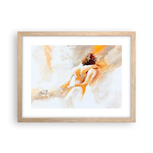 Póster en marco roble claro - En un cielo de cercanía - 40x30 cm