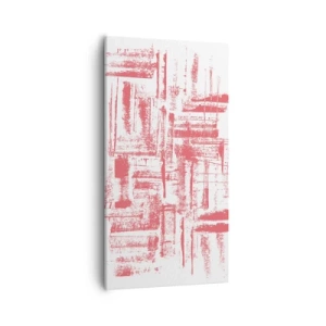 Cuadro sobre lienzo - Impresión de Imagen - Ciudad roja - 55x100 cm