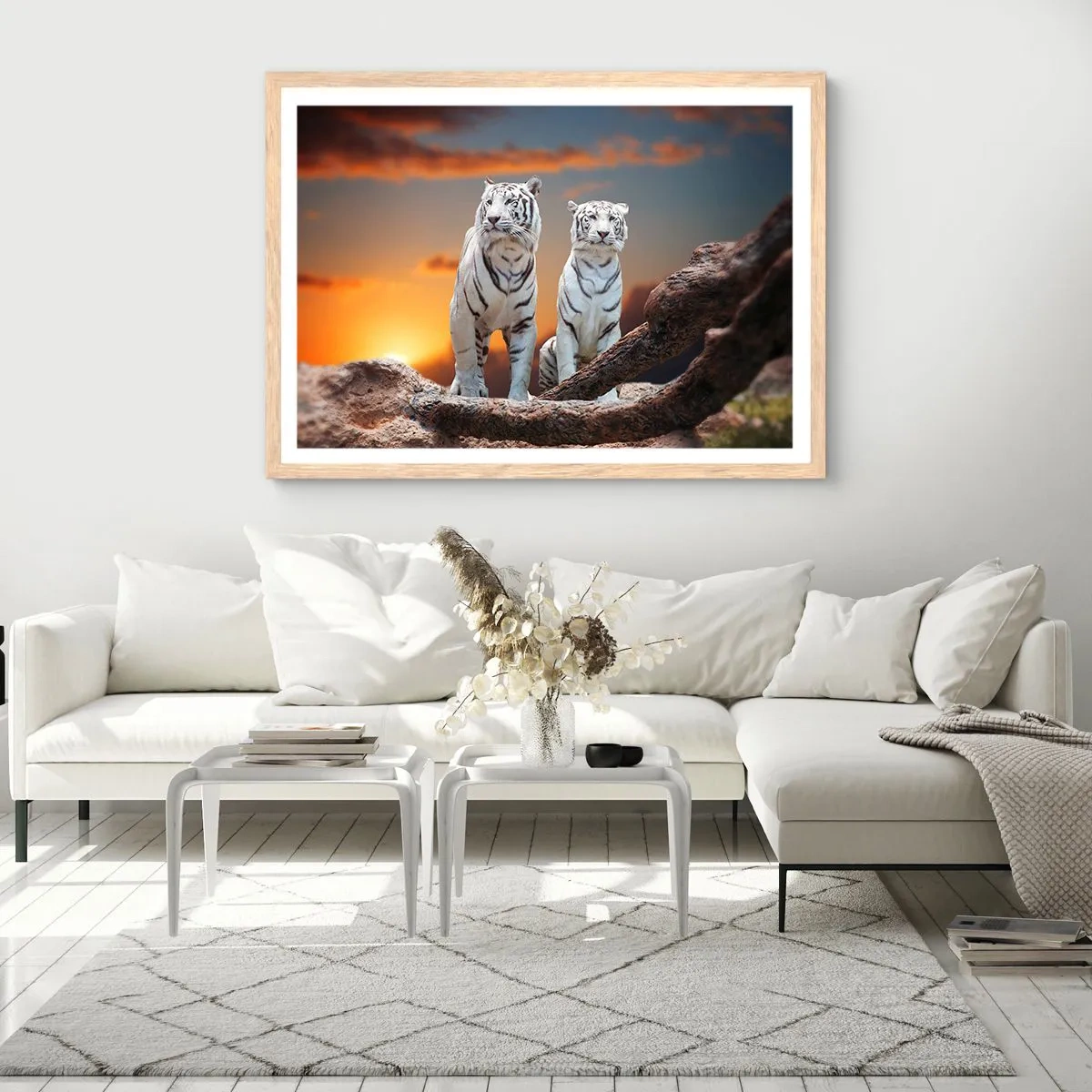 Póster en marco roble claro - Como en Narnia - 40x30 cm