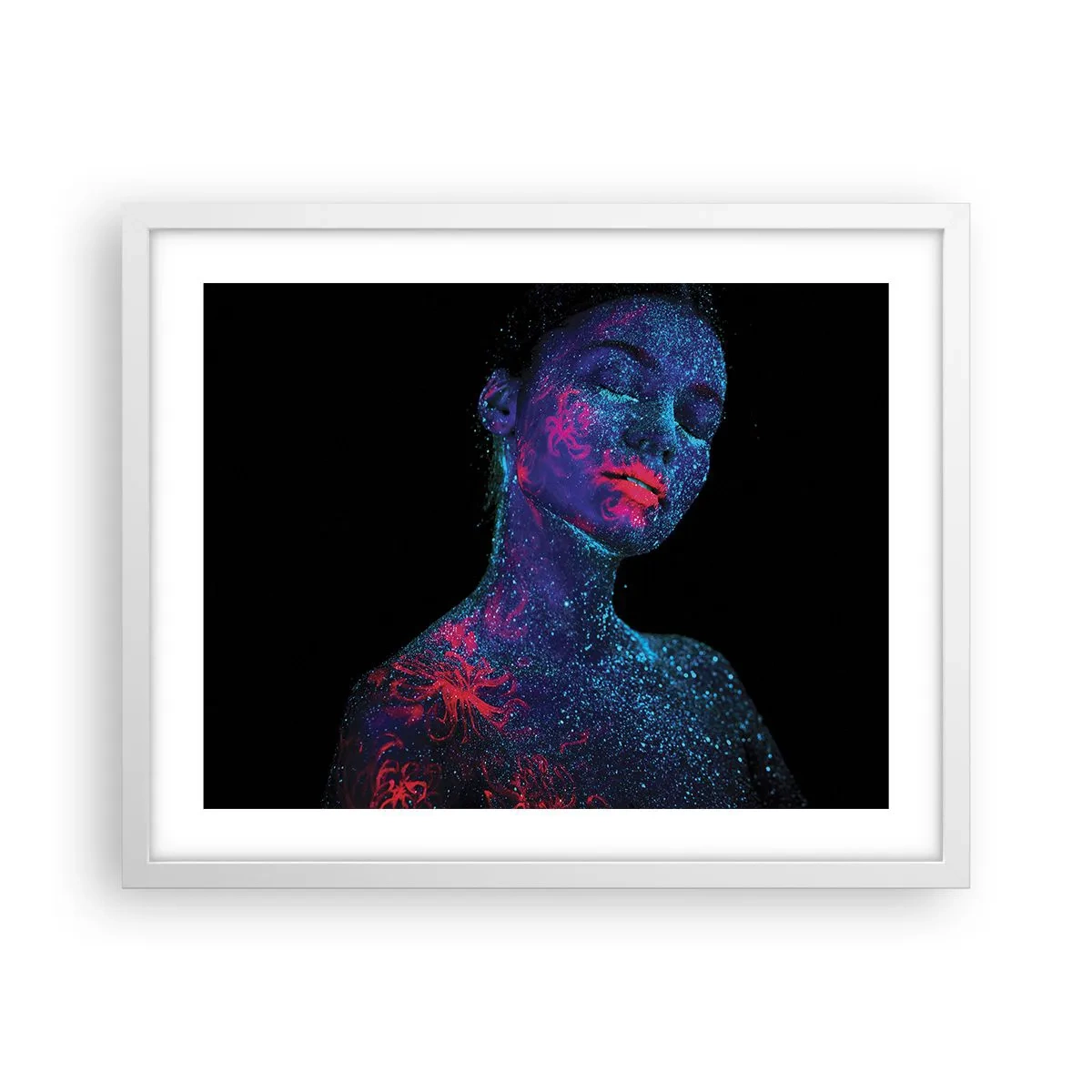 Póster en marco blanco - En polvo de estrellas - 50x40 cm