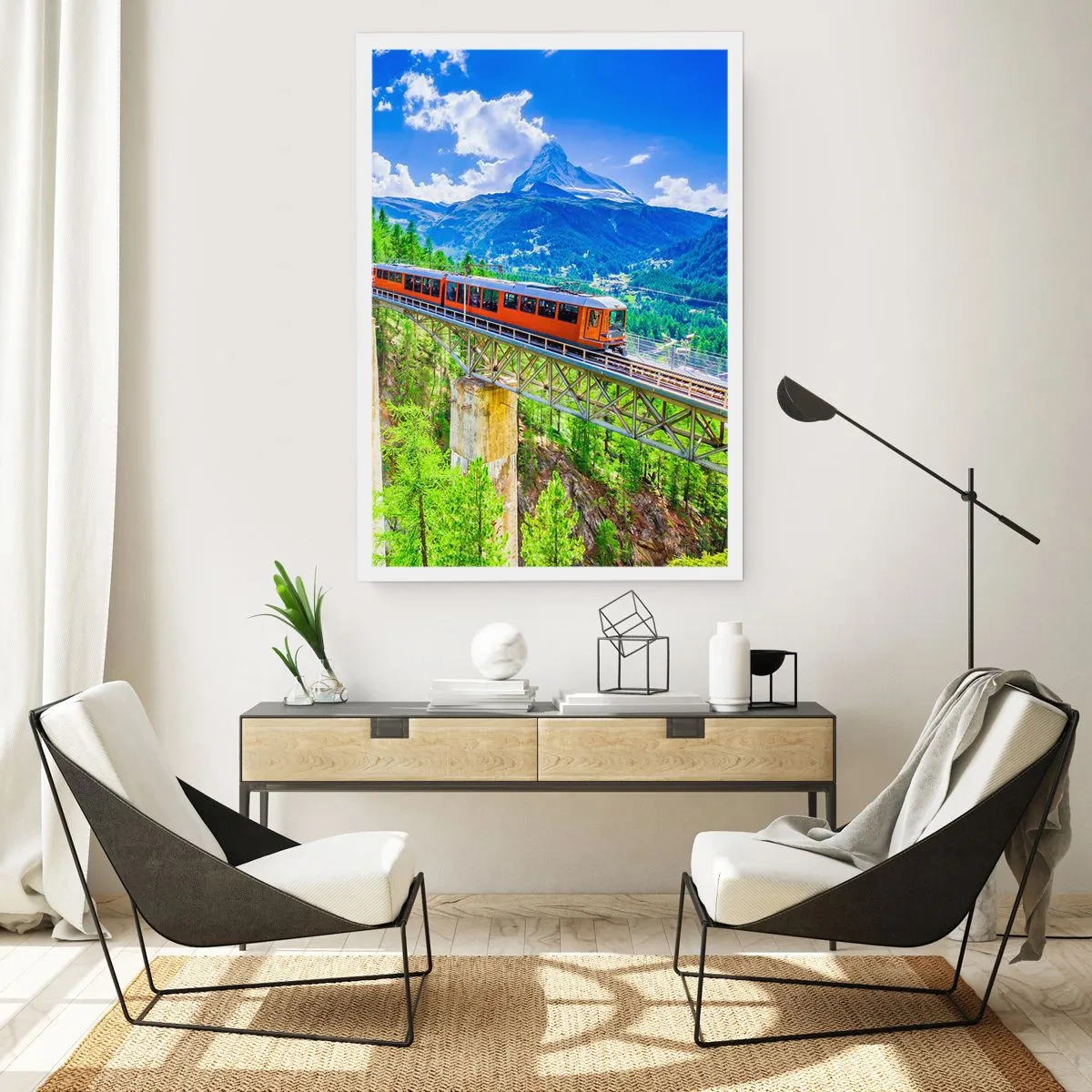 Póster - Ferrocarril a los Alpes - 30x40 cm