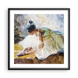 Póster en marco negro - De un cuadro de Degas - 50x50 cm
