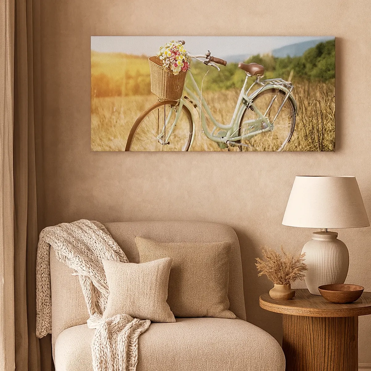 Cuadro sobre lienzo - Impresión de Imagen - Me quedaré aquí un tiempo - 30x30 cm