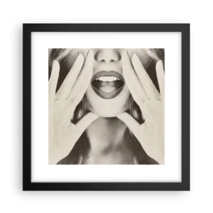 Póster en marco negro - ¡Ya estoy en camino! - 30x30 cm