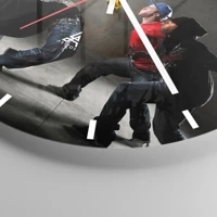 Esfera sin numeración, con rayas