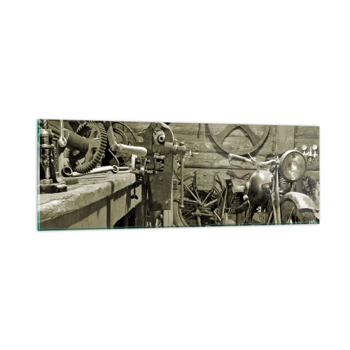 Cuadro sobre vidrio - Impresiones sobre Vidrio - En el trastero del abuelo - 90x30 cm