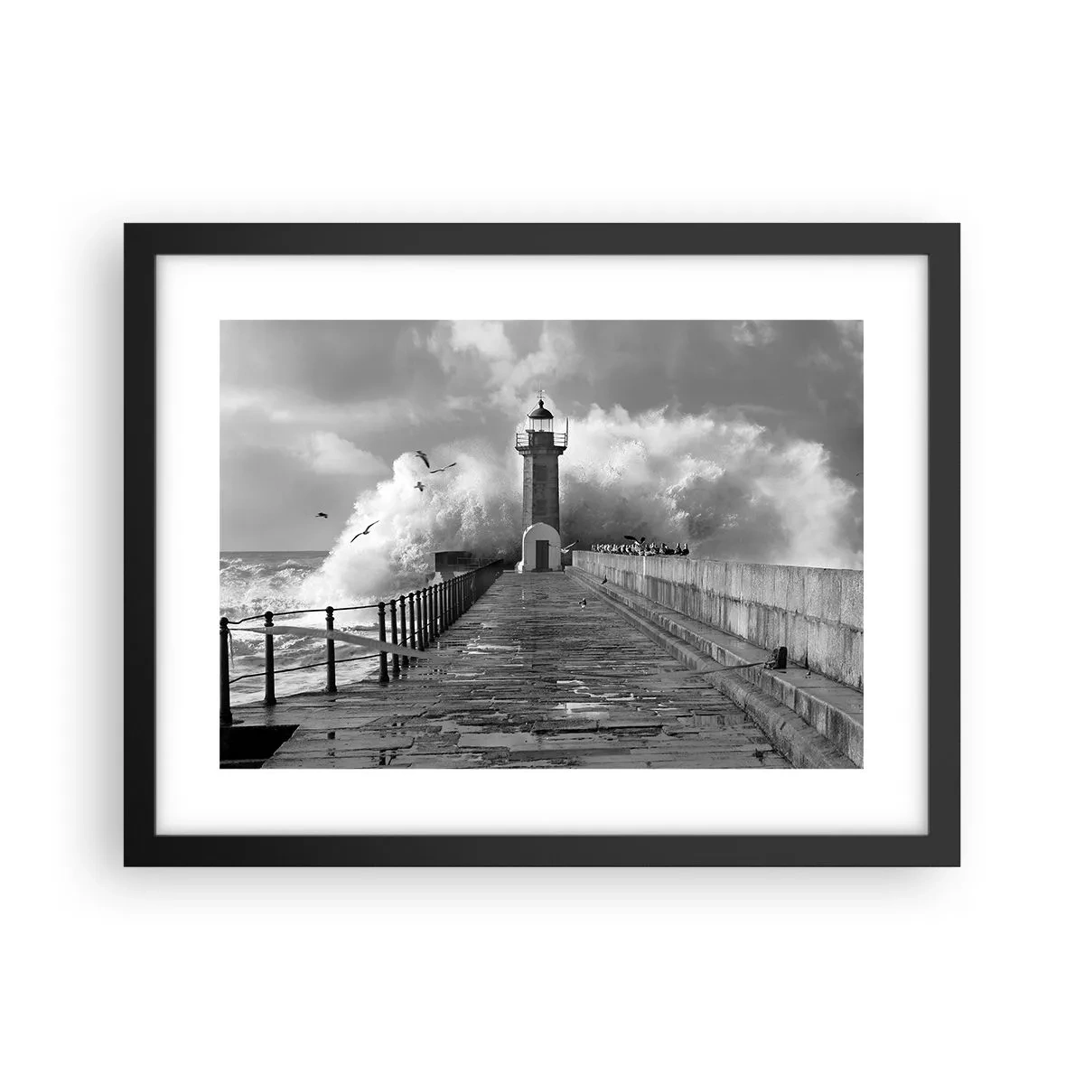 Póster en marco negro - Audaz - 40x30 cm