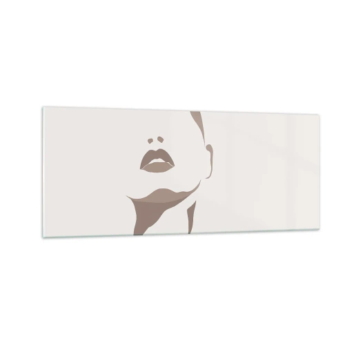 Cuadro sobre vidrio - Impresiones sobre Vidrio - Creación a partir de la luz y la sombra - 100x40 cm