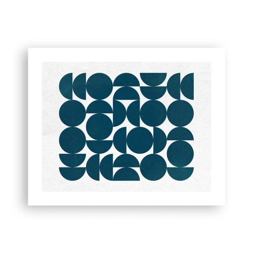 Póster - Círculos y semicírculos - 50x40 cm