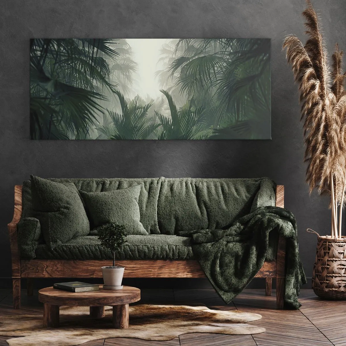Cuadro sobre lienzo - Impresión de Imagen - Misterio tropical - 100x40 cm