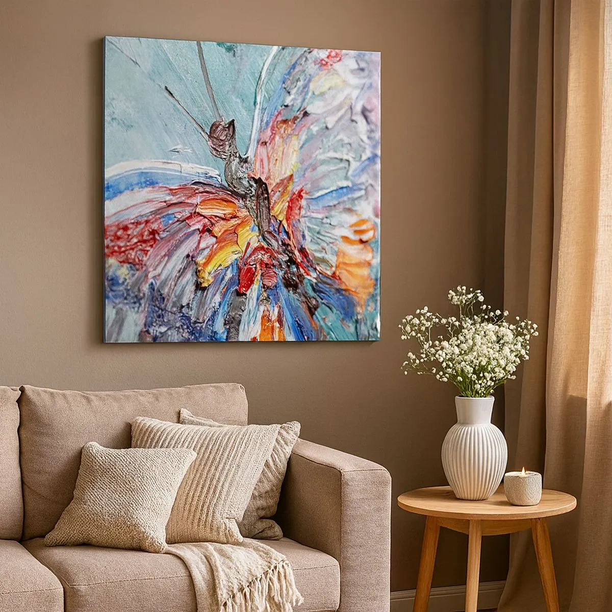 Cuadro sobre lienzo - Impresión de Imagen - Pintado por la naturaleza - 30x30 cm