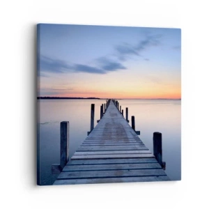 Cuadro sobre lienzo - Impresión de Imagen - La calma de un crepúsculo sereno - 30x30 cm