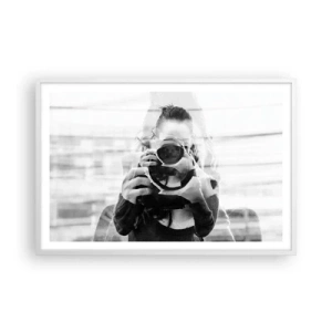 Póster en marco blanco - Creador y creación - 91x61 cm