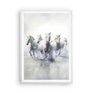 Póster en marco blanco - Magia blanca - 70x100 cm