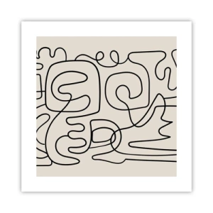 Póster - El camino correcto - 40x40 cm