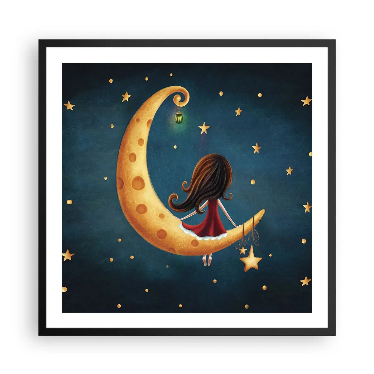 Póster en marco negro - Érase una vez... - 60x60 cm