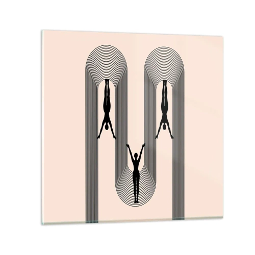 Cuadro sobre vidrio - Impresiones sobre Vidrio - Al revés, o no - 60x60 cm