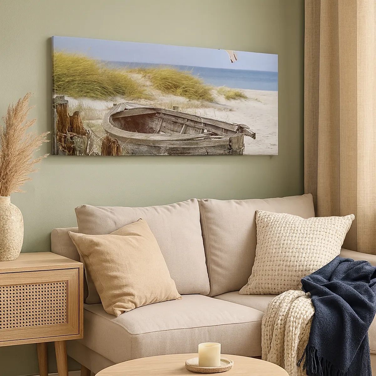 Cuadro sobre lienzo - Impresión de Imagen - Bañada por el viento - 30x30 cm