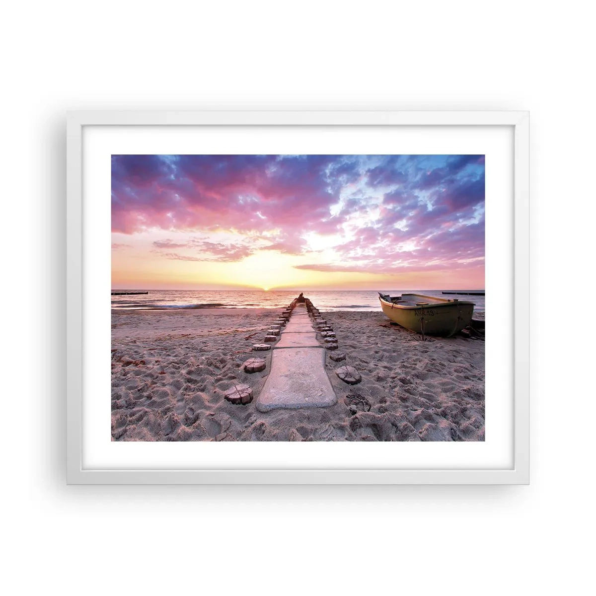 Póster en marco blanco - Un momento de profunda experiencia - 50x40 cm