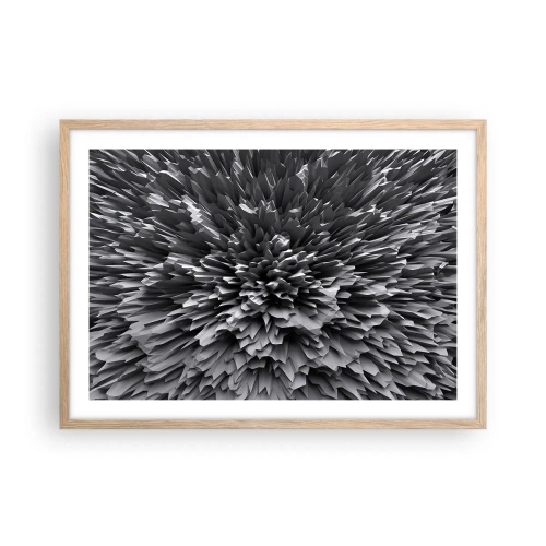 Póster en marco roble claro - No puede ser más afilado - 70x50 cm