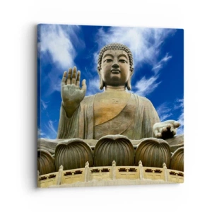 Cuadro sobre lienzo - Impresión de Imagen - Vivir sin miedo - 30x30 cm