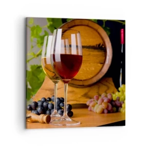 Cuadro sobre lienzo - Impresión de Imagen - Como los Vintages maestros - 70x70 cm