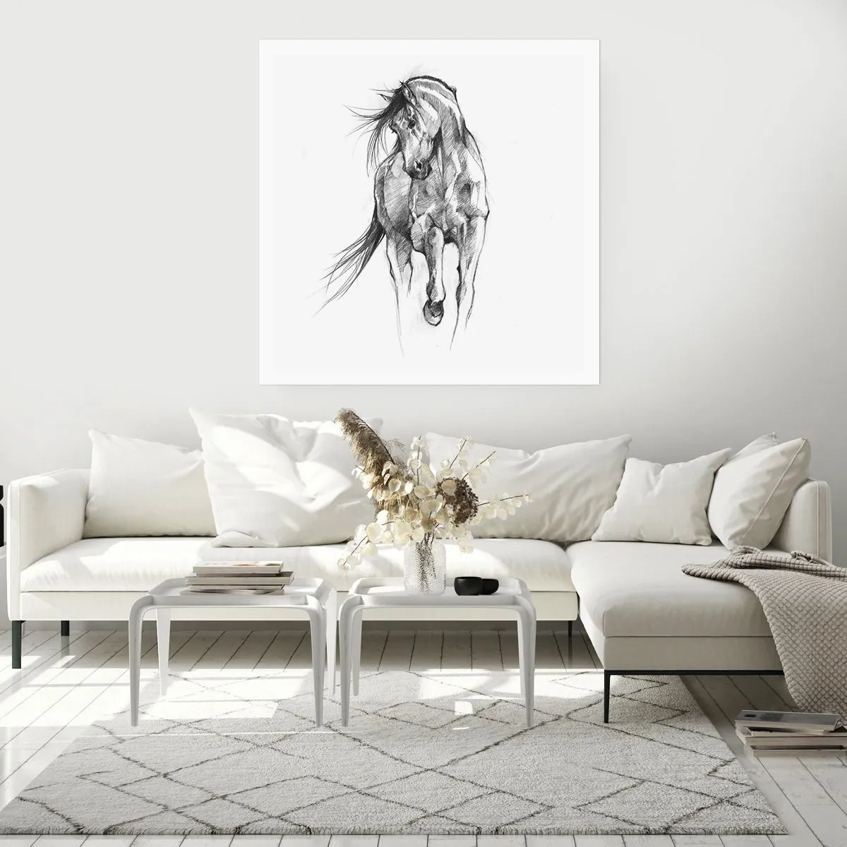 Póster - En un elegante trote - 60x60 cm