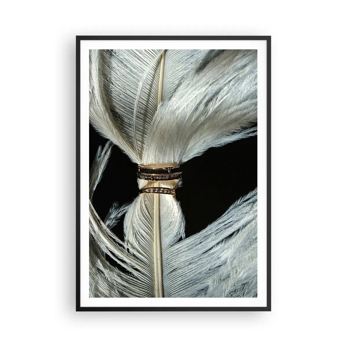 Póster en marco negro - ...y no te dejaré.... - 70x100 cm