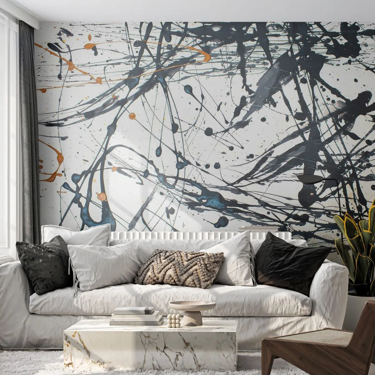Fotomural Premium Canvas - Abstracción expresionista - Abstracción, Pedazo, Artístico - 250x175 cm
