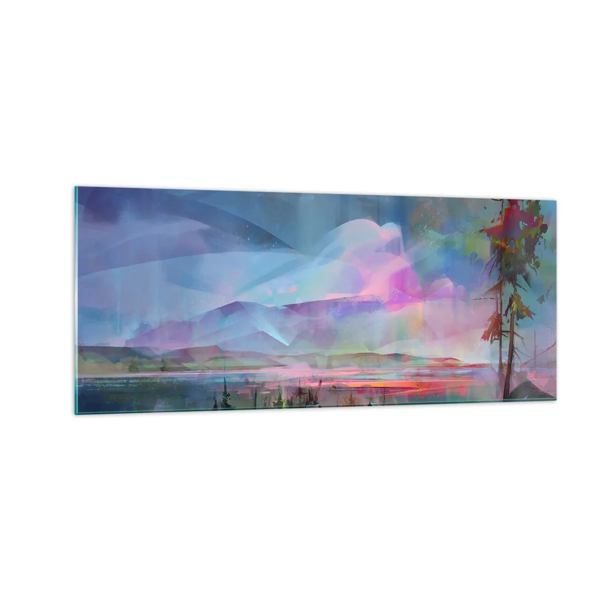 Cuadro sobre vidrio - Impresiones sobre Vidrio - Bajo un cielo benévolo - 100x40 cm