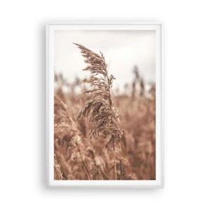 Póster en marco blanco - El otoño ya está en los campos - 70x100 cm