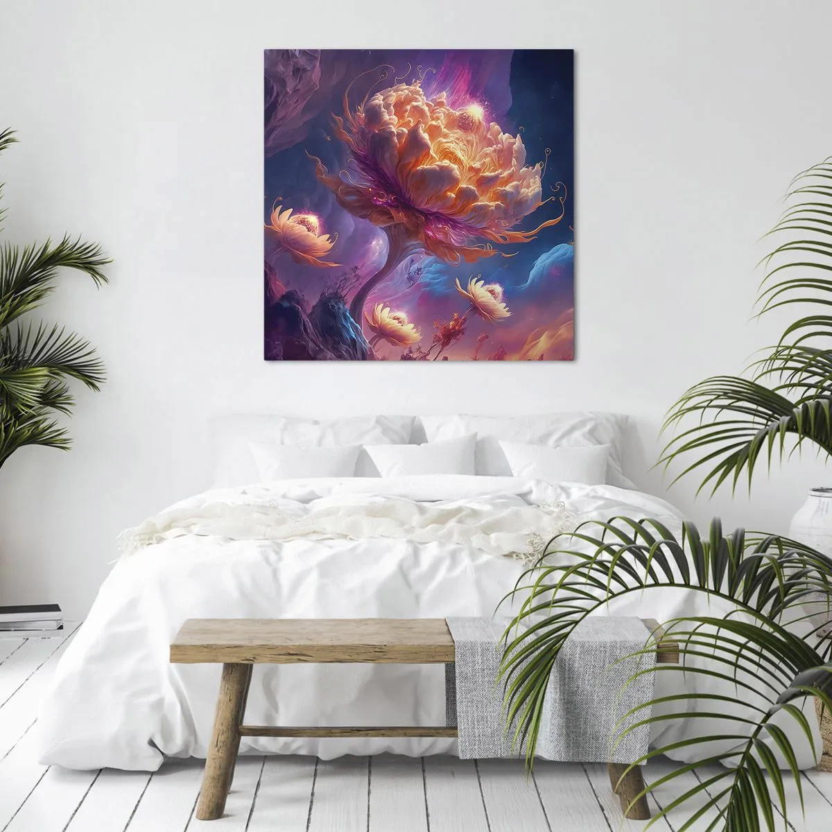 Cuadro sobre lienzo - Impresión de Imagen - Otro mundo - 30x30 cm