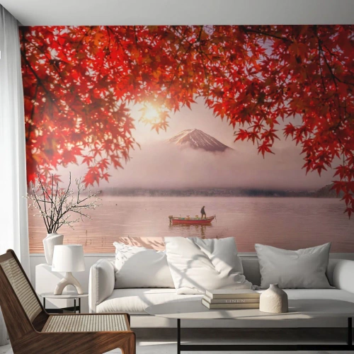 Fotomural Autadhesivo Deluxe Sticker - Estilo japonés - Paisaje, Lago, Japón - 350x256 cm