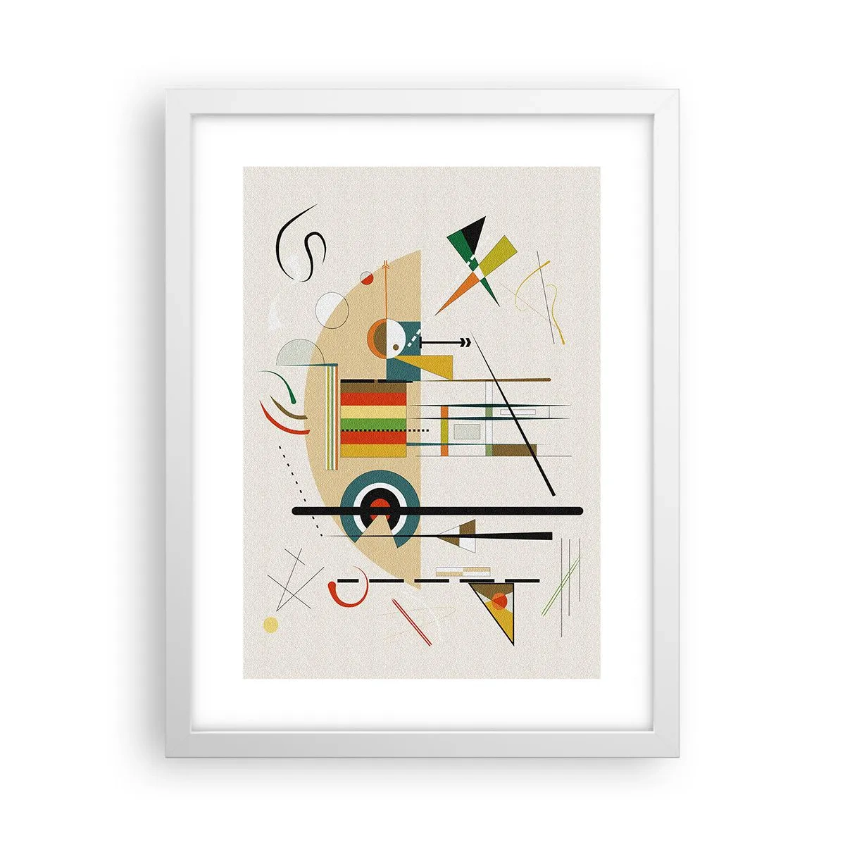 Póster en marco blanco - Y el mundo ríe - 30x40 cm