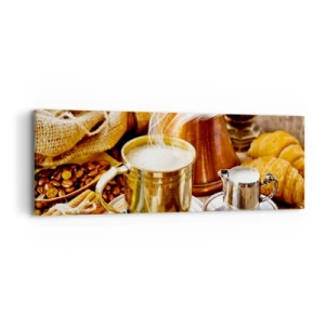 Cuadro sobre lienzo - Impresión de Imagen - Que tengas un buen día - 90x30 cm