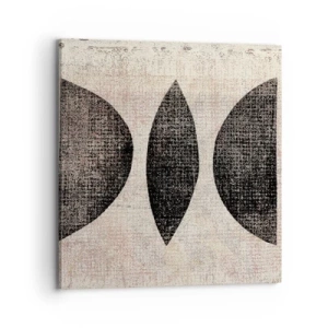 Cuadro sobre lienzo - Impresión de Imagen - Abstracción étnica - 70x70 cm