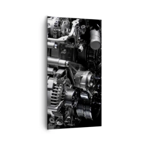 Cuadro sobre lienzo - Impresión de Imagen - Acero, hermoso, fuerte - 65x120 cm