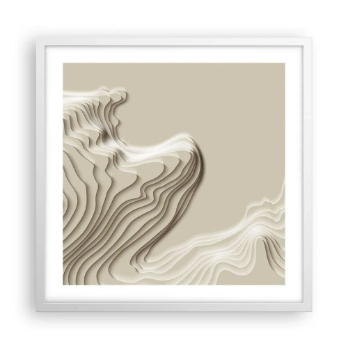 Póster en marco blanco - Topografía del arte - 50x50 cm