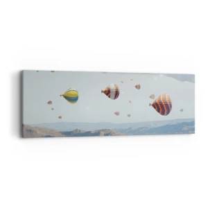 Cuadro sobre lienzo - Impresión de Imagen - Aquí todo es posible - 90x30 cm